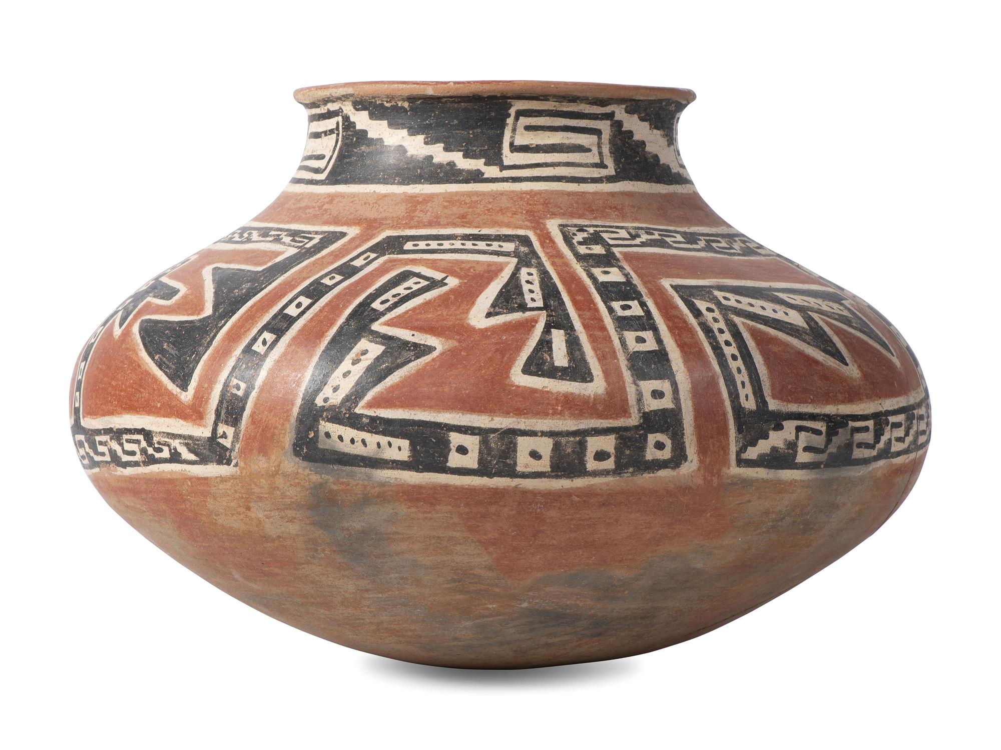 Ancestral Pueblo, Tonto Polychrome Pottery Olla