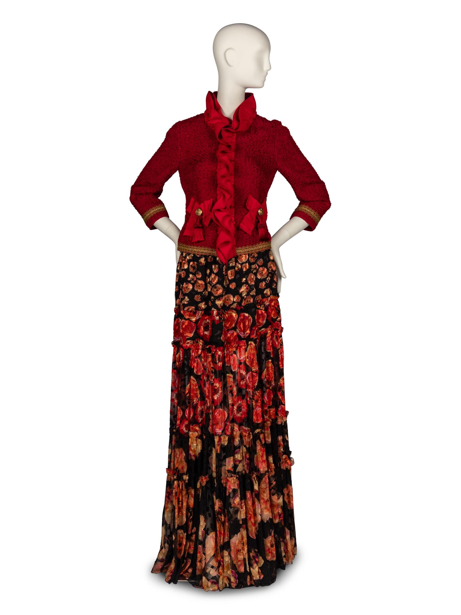 Dolce & Gabbana Jacket and Lanvin Floral Skirt