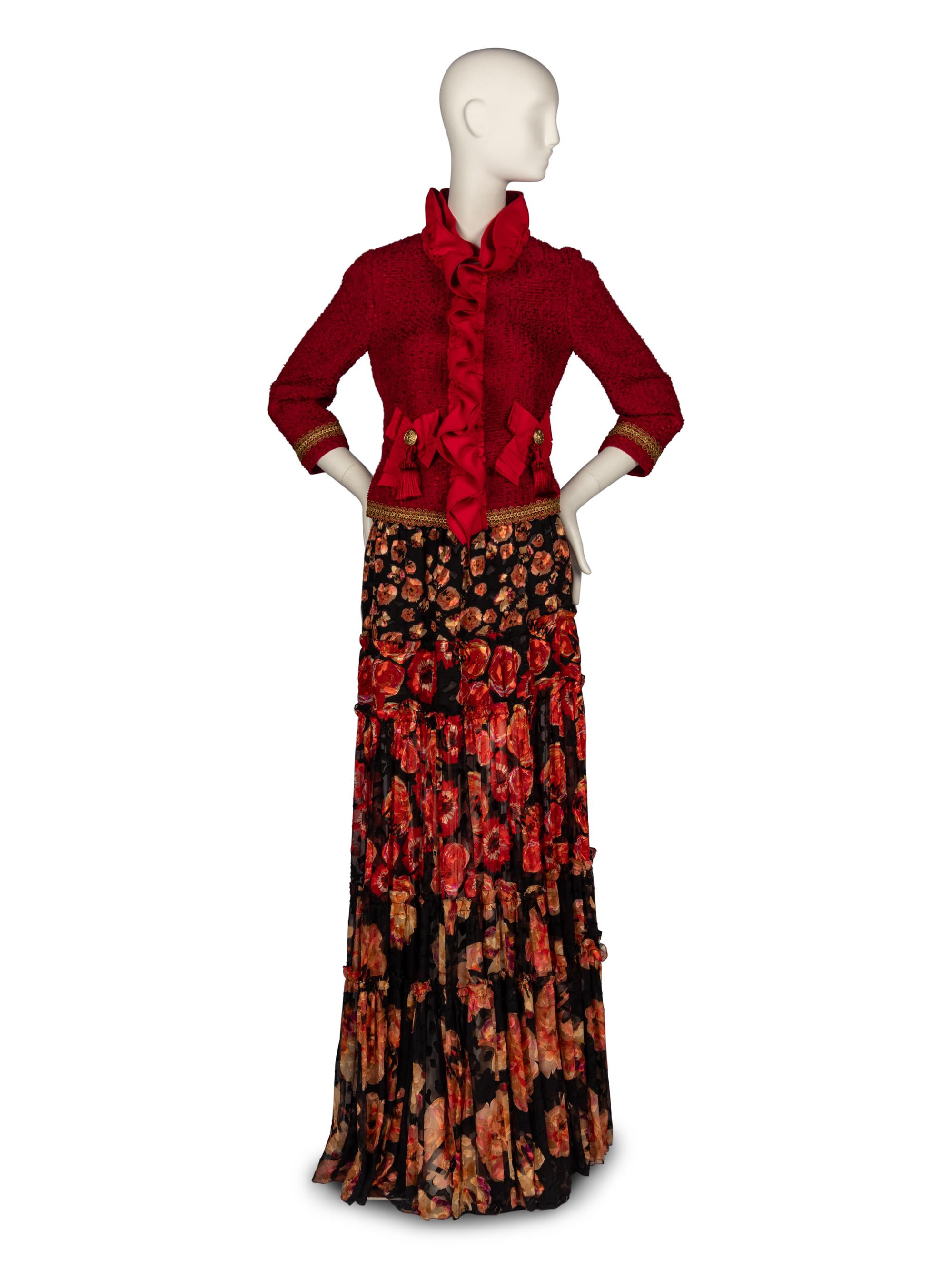 Dolce & Gabbana Jacket and Lanvin Floral Skirt