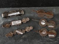 Navajo and Zuni Silver Manta Pins
