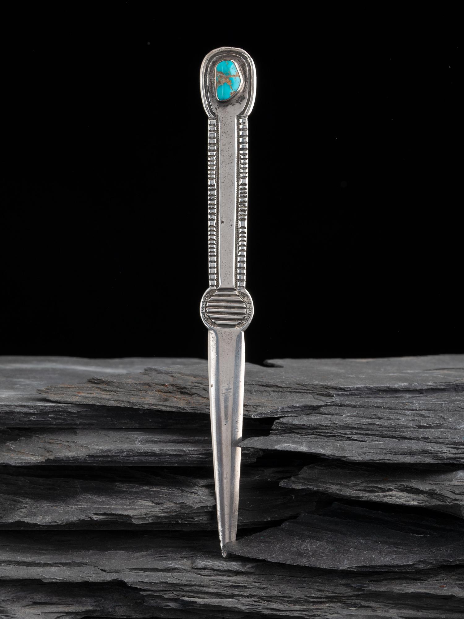 Silver and Turquoise Letter Opener