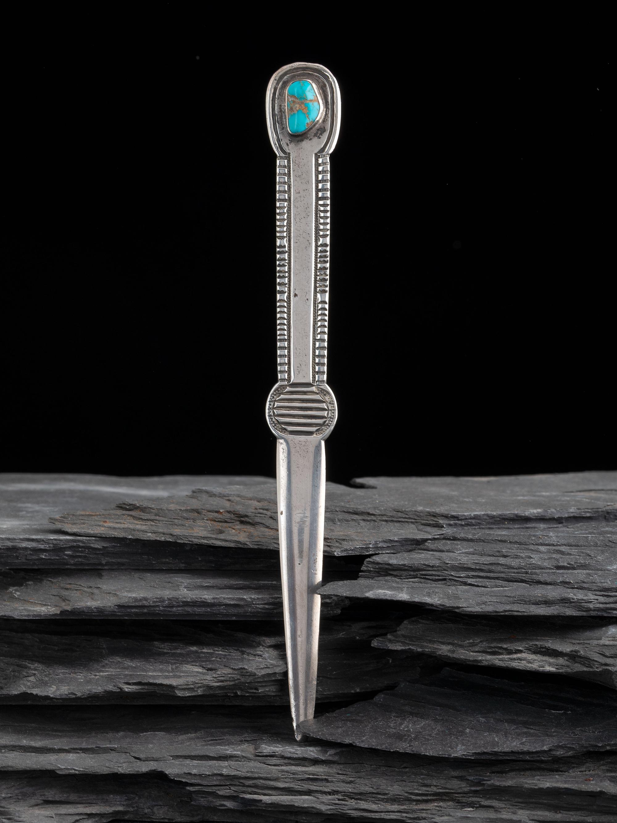 Silver and Turquoise Letter Opener