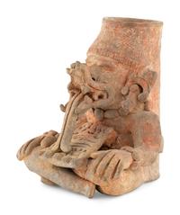 A Zapotec Funerary Urn with a Deity