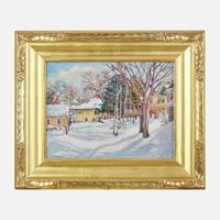 Aldro Thompson Hibbard (American, 1886-1972) Snow Scene