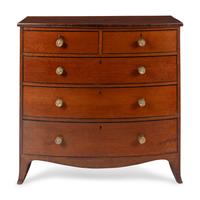 A Regency Mahogany Bowfront Chest of Drawers