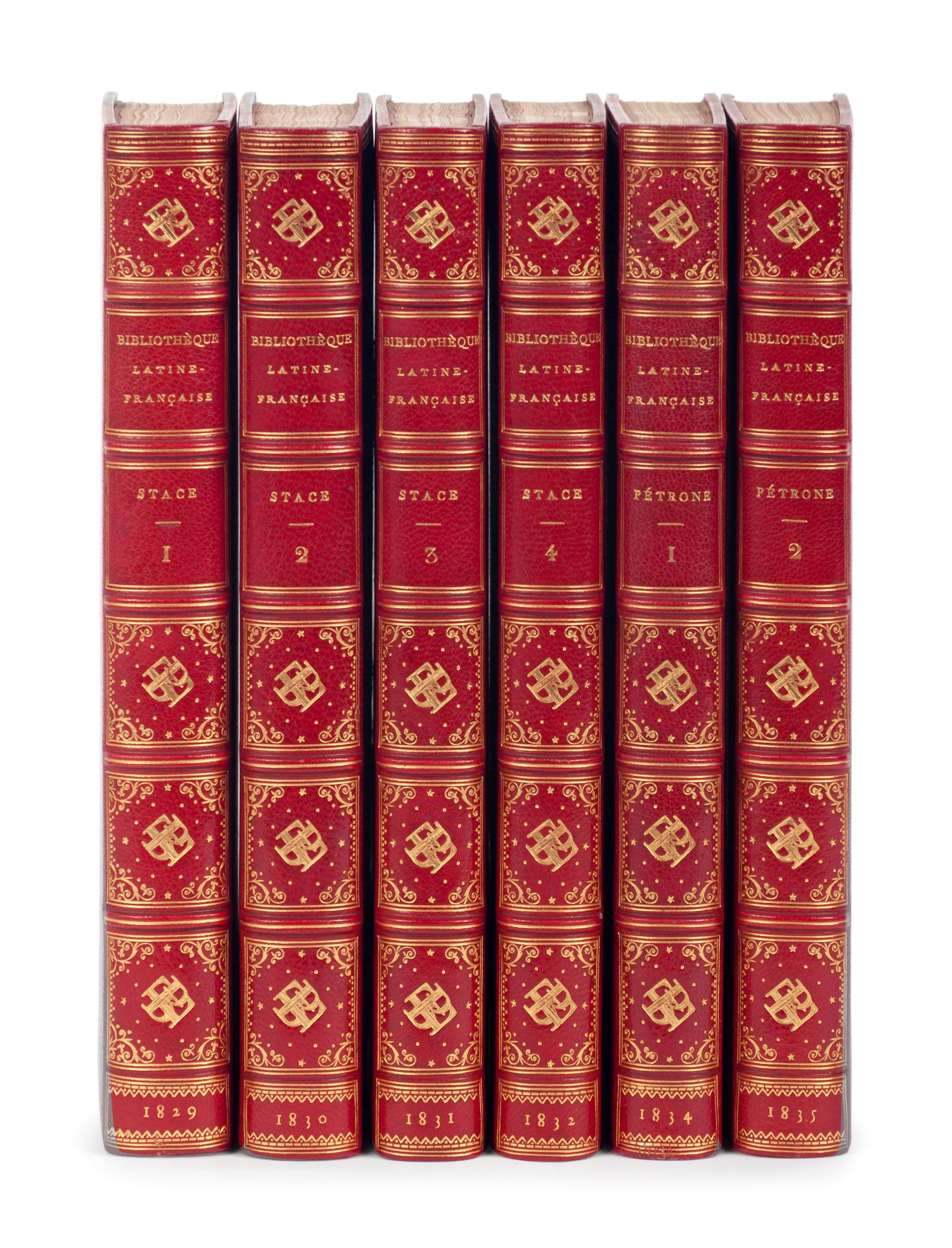 [BINDINGS] -- [HOE, Robert, his copy]. PANCKOUCKE, Charles Louis Fleury. Bibliotheque Latine-Française . Paris: C L. F. Panckoucke, 1829-1835.