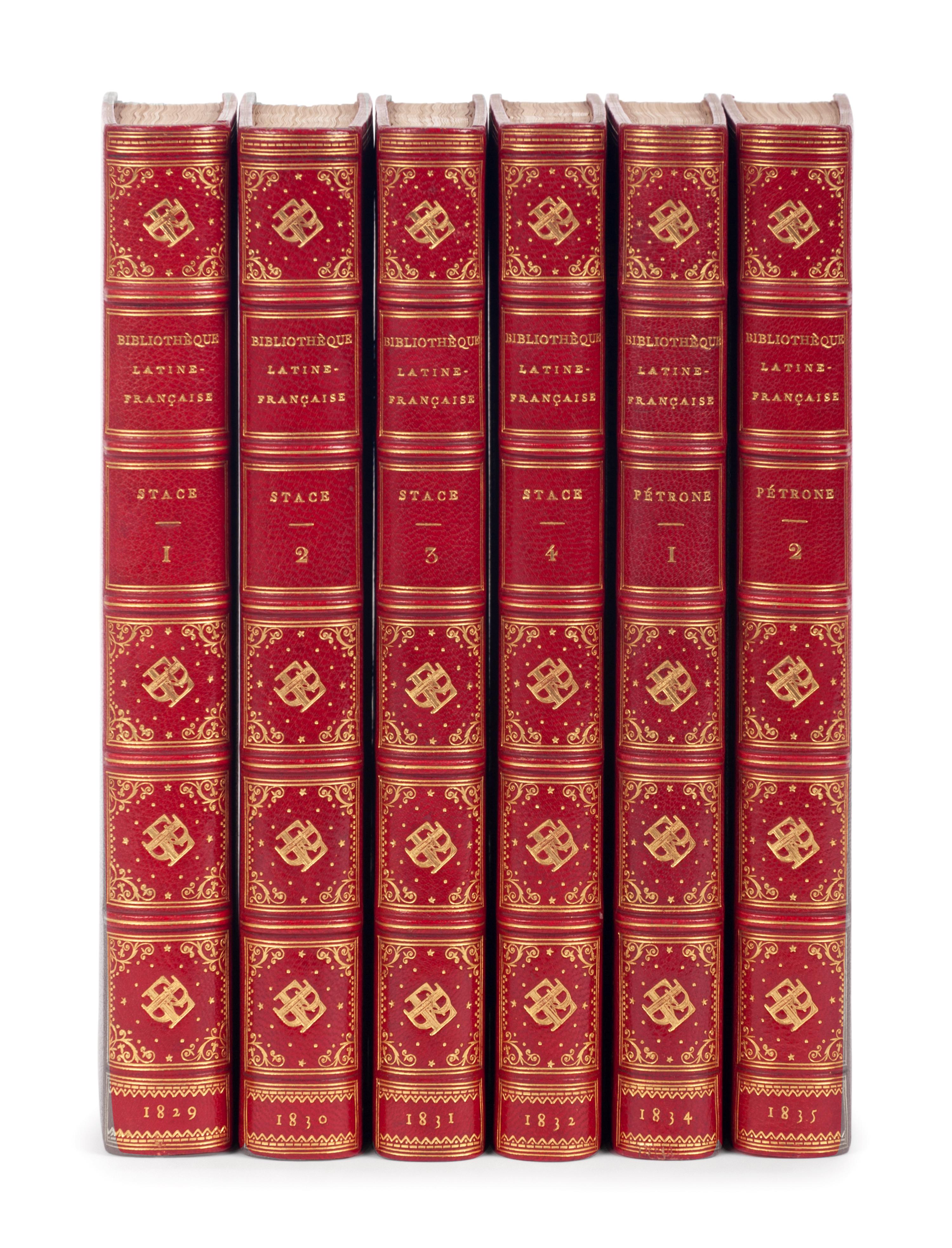 [BINDINGS] -- [HOE, Robert, his copy]. PANCKOUCKE, Charles Louis Fleury. Bibliotheque Latine-Française . Paris: C L. F. Panckoucke, 1829-1835.