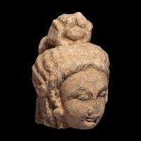 A Gandharan Sandstone Head