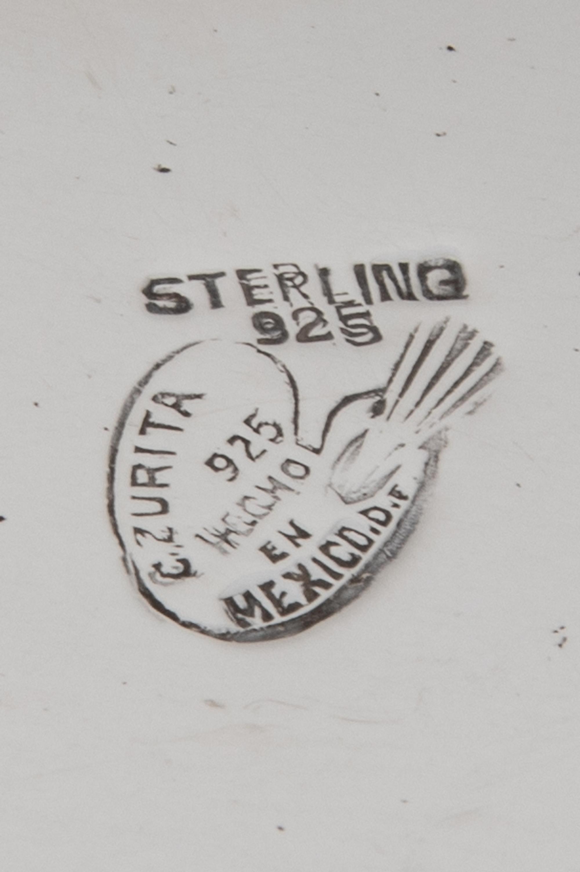 A Mexican Silver Centerpiece Bowl