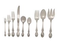 An American Silver Flatware Service