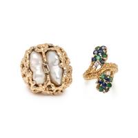COLLECTION OF GEMSTONE RINGS