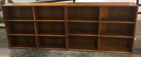 Two Modern Bookcases. Height 50 1/2 x width 38 x depth 10 3/4 inches (of tallest).