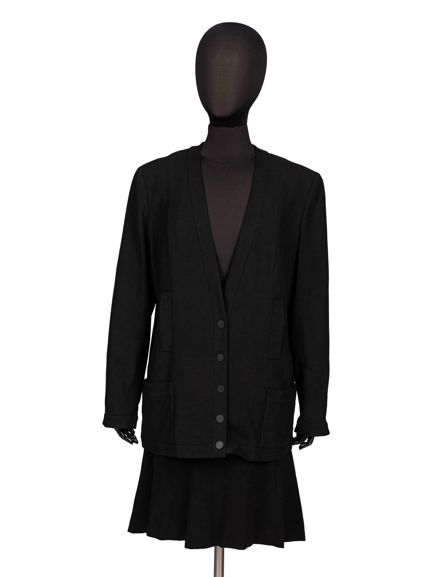 Chanel, Black Crêpe Skirt Suit