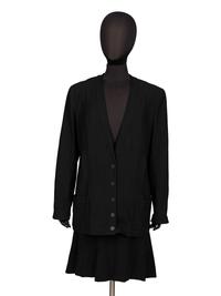 Chanel, Black Crêpe Skirt Suit