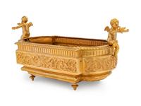 A Neoclassical Gilt Bronze Figural Jardinière