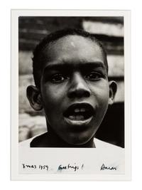 [PHOTOGRAPHY]. 2 photos of young Black subjects, incl. Boy, from "Harlem Document" by Aaron Siskind.