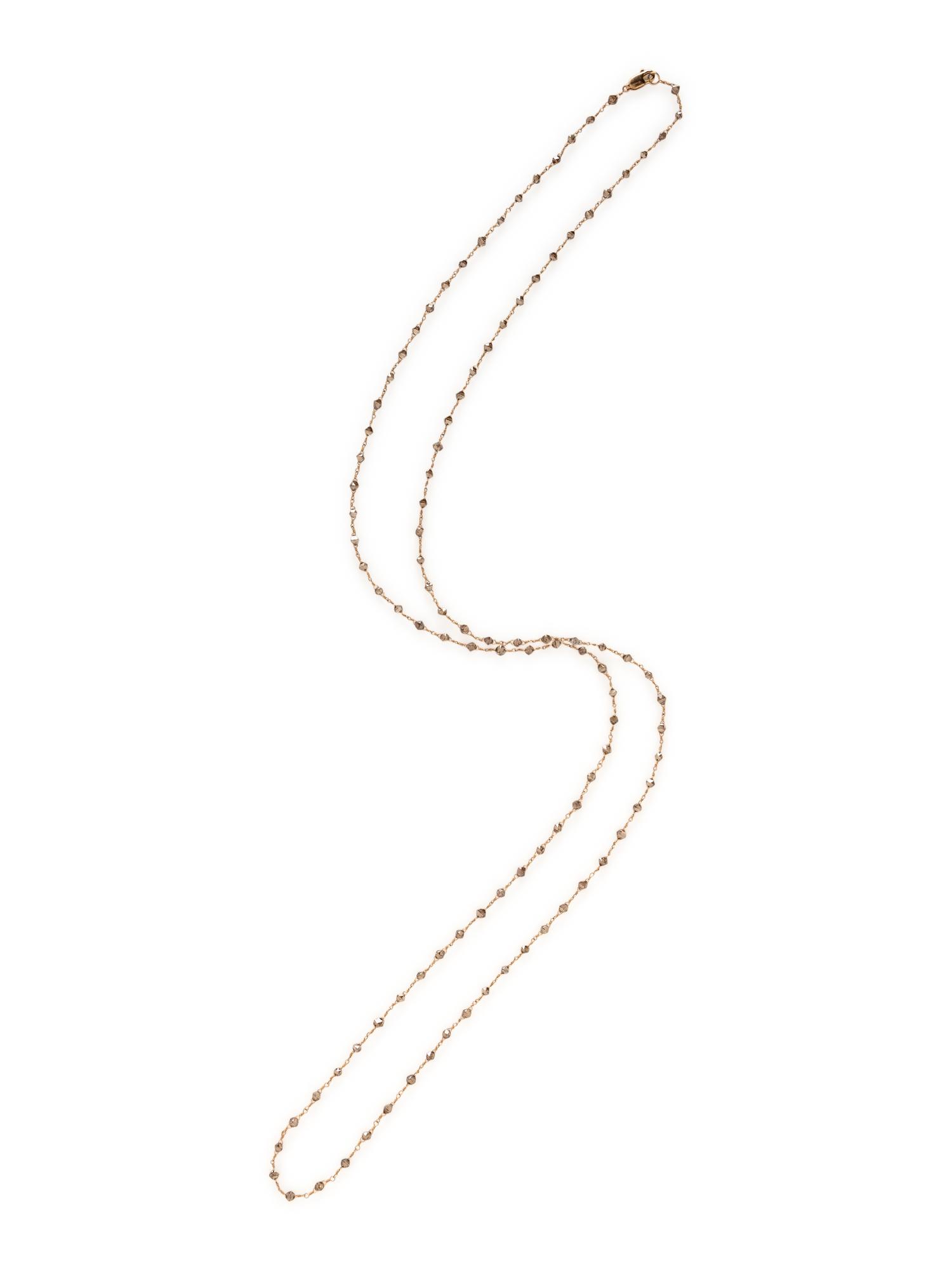 COLORED DIAMOND BEAD NECKLACE
