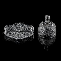 A Brilliant Period Cut Glass Cheese Dome