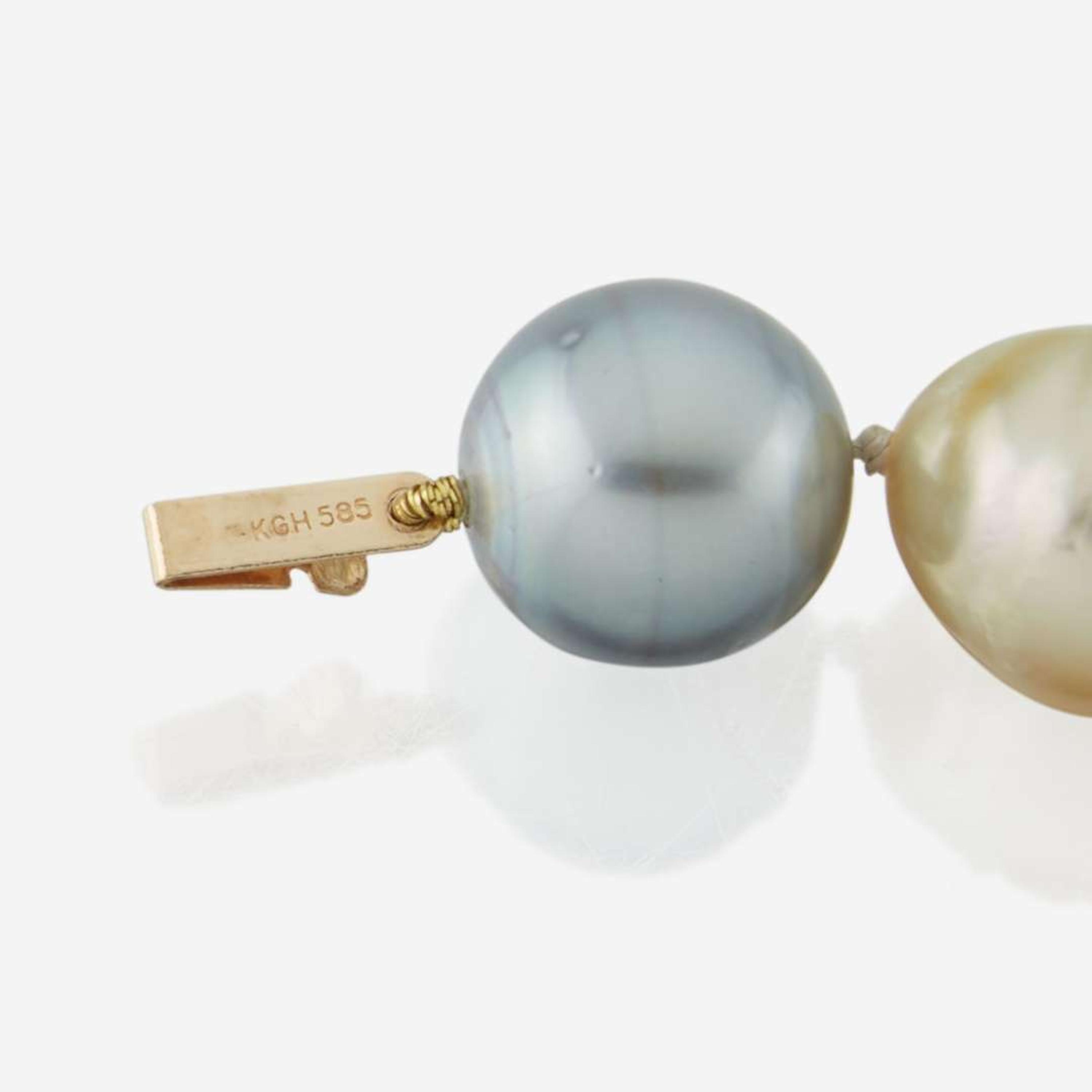A strand of baroque cultured pearls