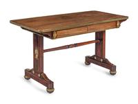 A Regency Gilt Bronze Mounted Rosewood Sofa Table