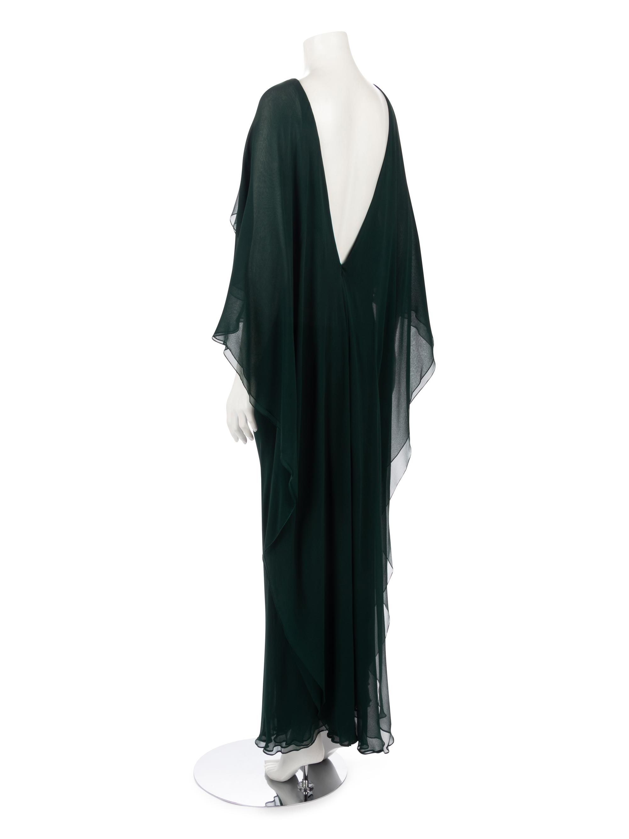 Halston Crepe Chiffon Evening Dress, 1970s