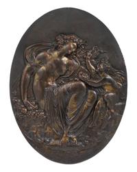 A Continental Bronze Plaque Height 15 7/8 x width 12 inches. — 19TH CENTURY