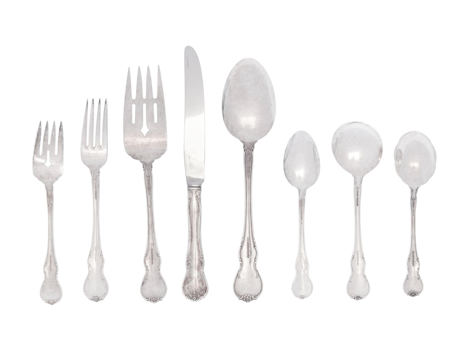 An American Silver Flatware Service