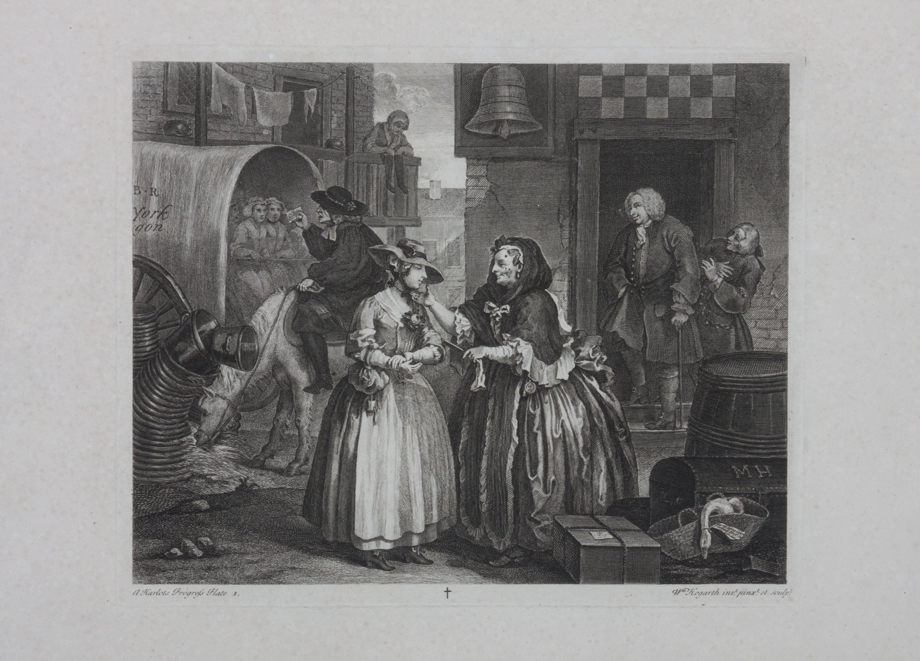 William Hogarth, (British, 1697-1764), A Harlot's Progress (plates 1-6)
