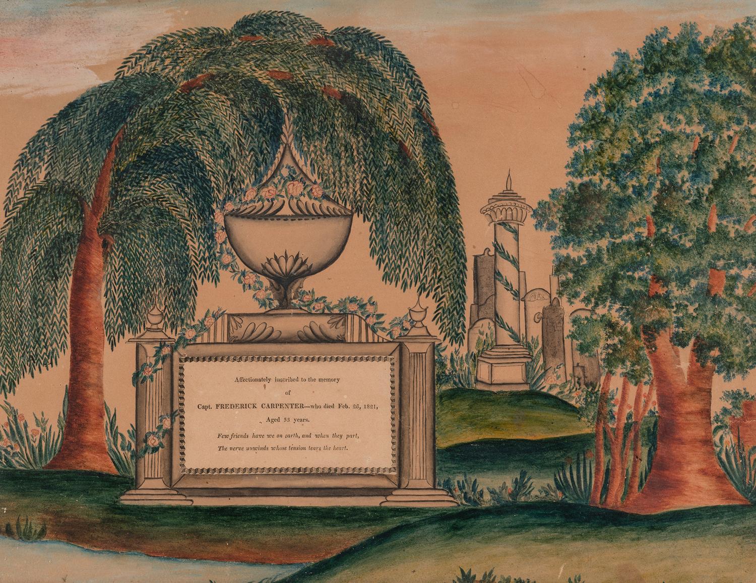 A Mourning Picture For Captain Frederick Carpenter (1766-1821)