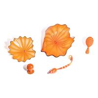 Cinnabar and Coral Persian Set with Black Lip Wraps, 1998