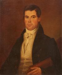 American School, 19th Century — Pair of Portraits: Lady and Gentleman, Circa 1830