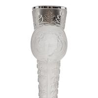 A Pair of Lalique Psyche Candlesticks