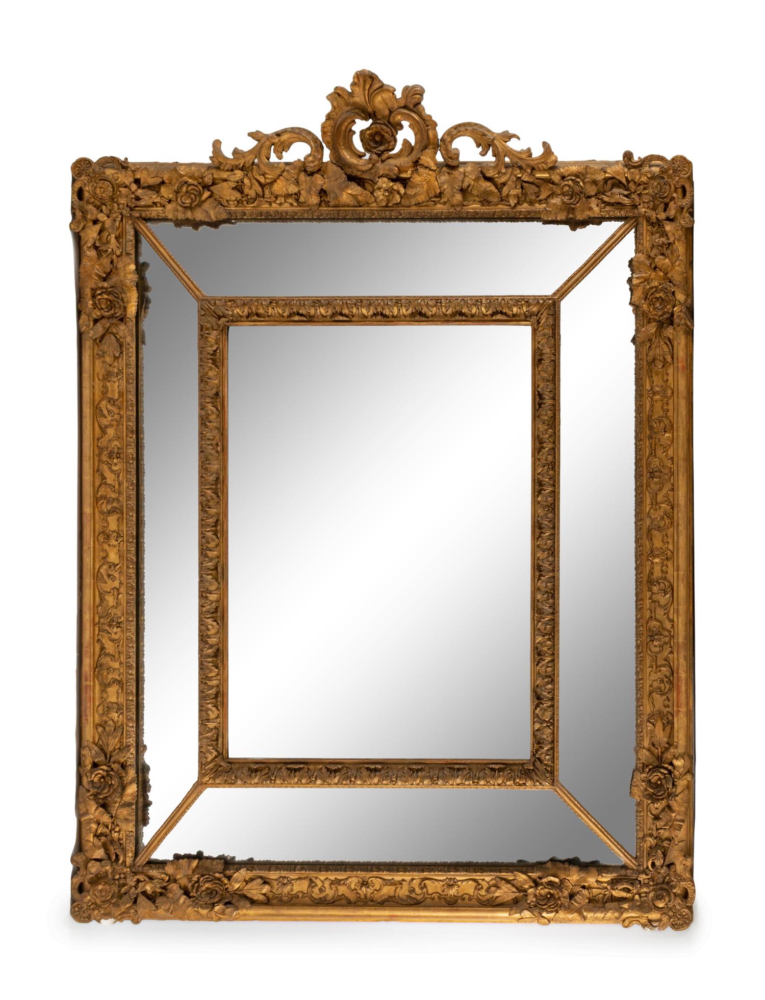 A Continental Giltwood Mirror