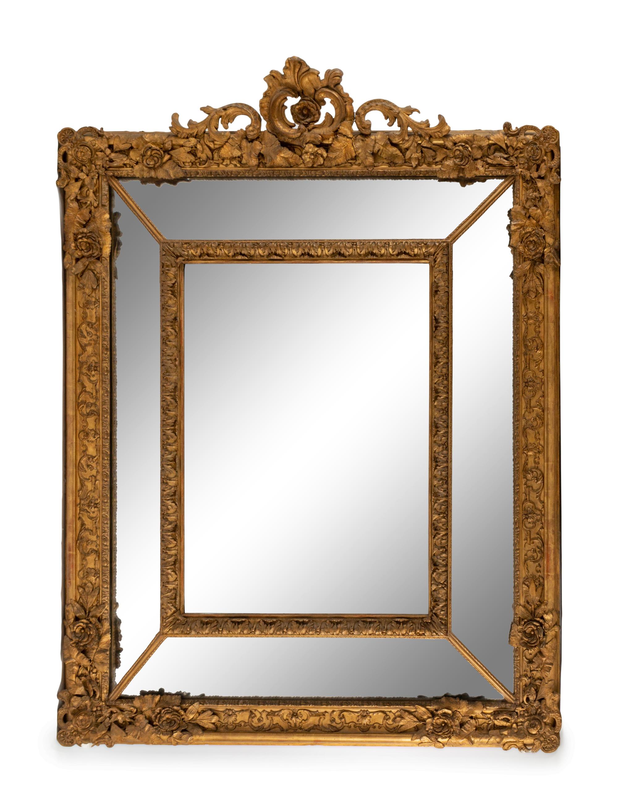 A Continental Giltwood Mirror