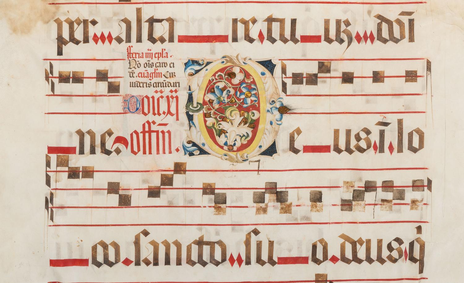 A Continental Illuminated Antiphonal Leaf