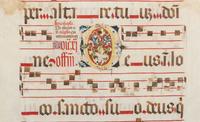 A Continental Illuminated Antiphonal Leaf