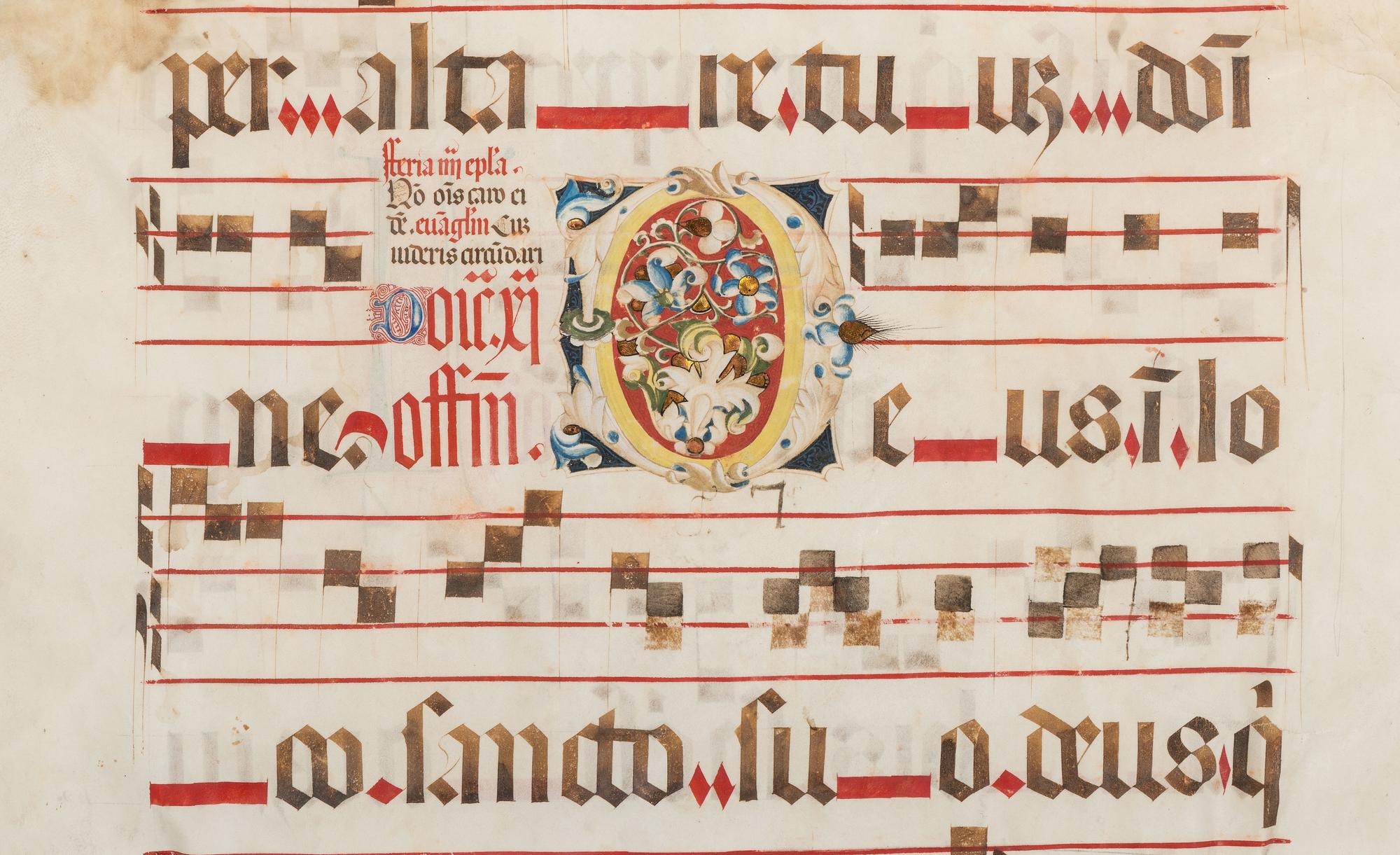 A Continental Illuminated Antiphonal Leaf