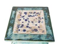A Pair of Chinese Flambé Glazed Porcelain Square Stands