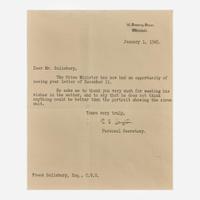 [Churchill, Winston] Churchill, Clementine Two Typed Letters, signed