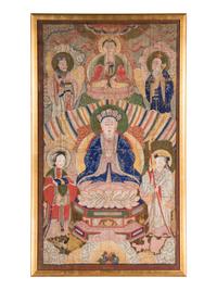 A Chinese 'Immortals' Painting, 19th Century 清 水陸法會圖
