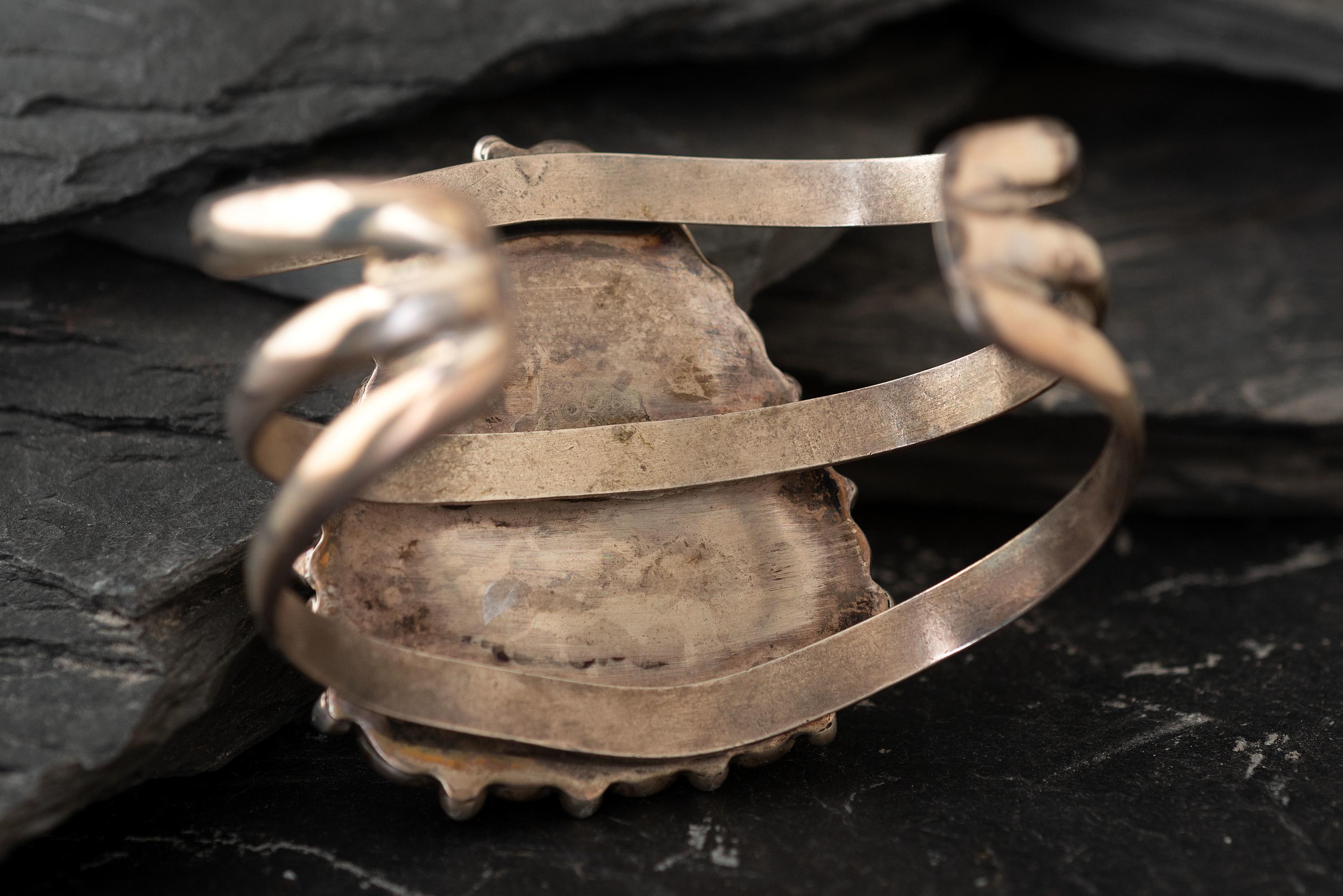 Navajo Silver and Turquoise Cuff Bracelets