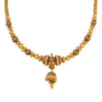 HIGH KARAT GOLD AND ENAMEL NECKLACE