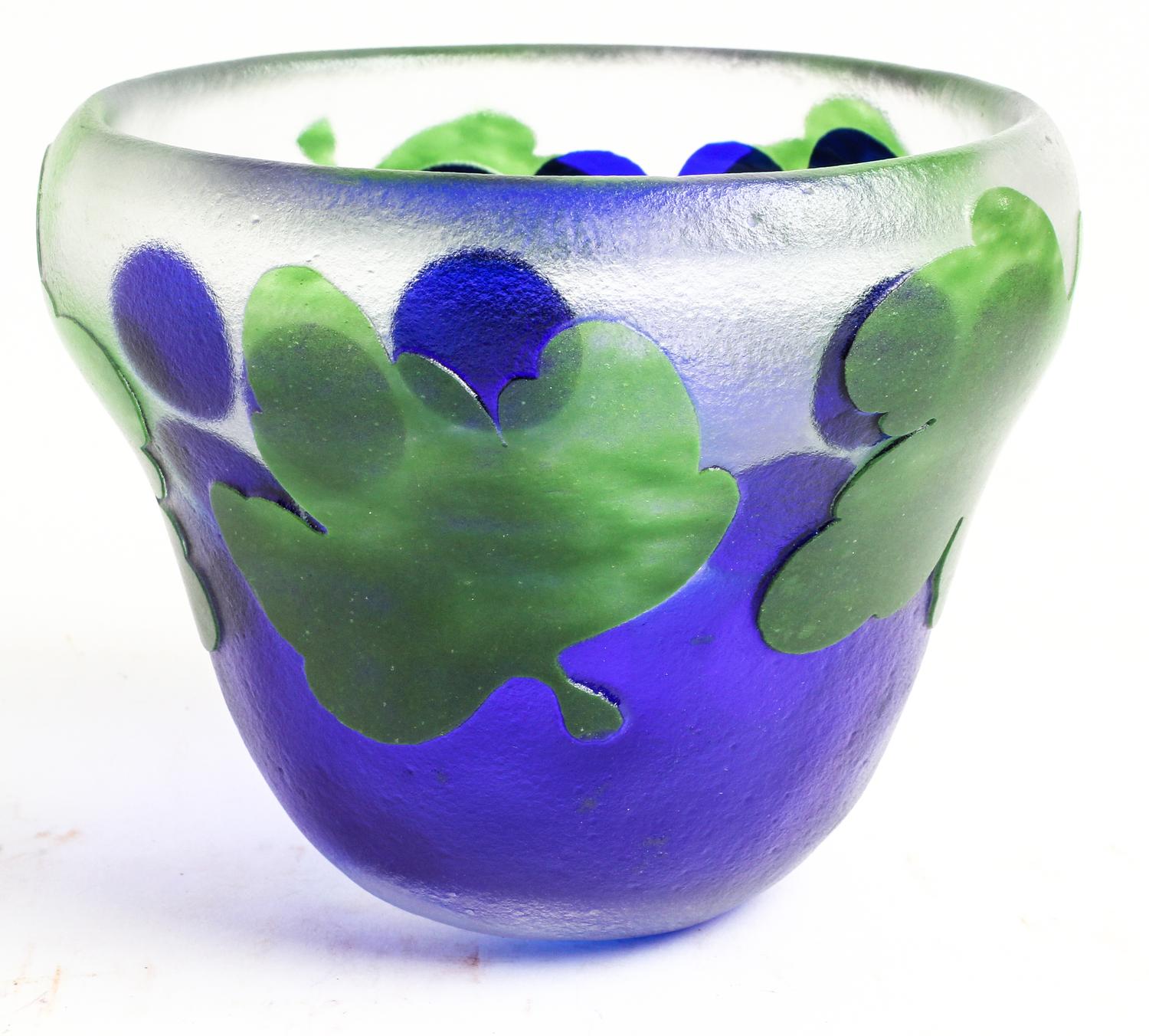 A Studio Glass Vase Height 6 inches.
