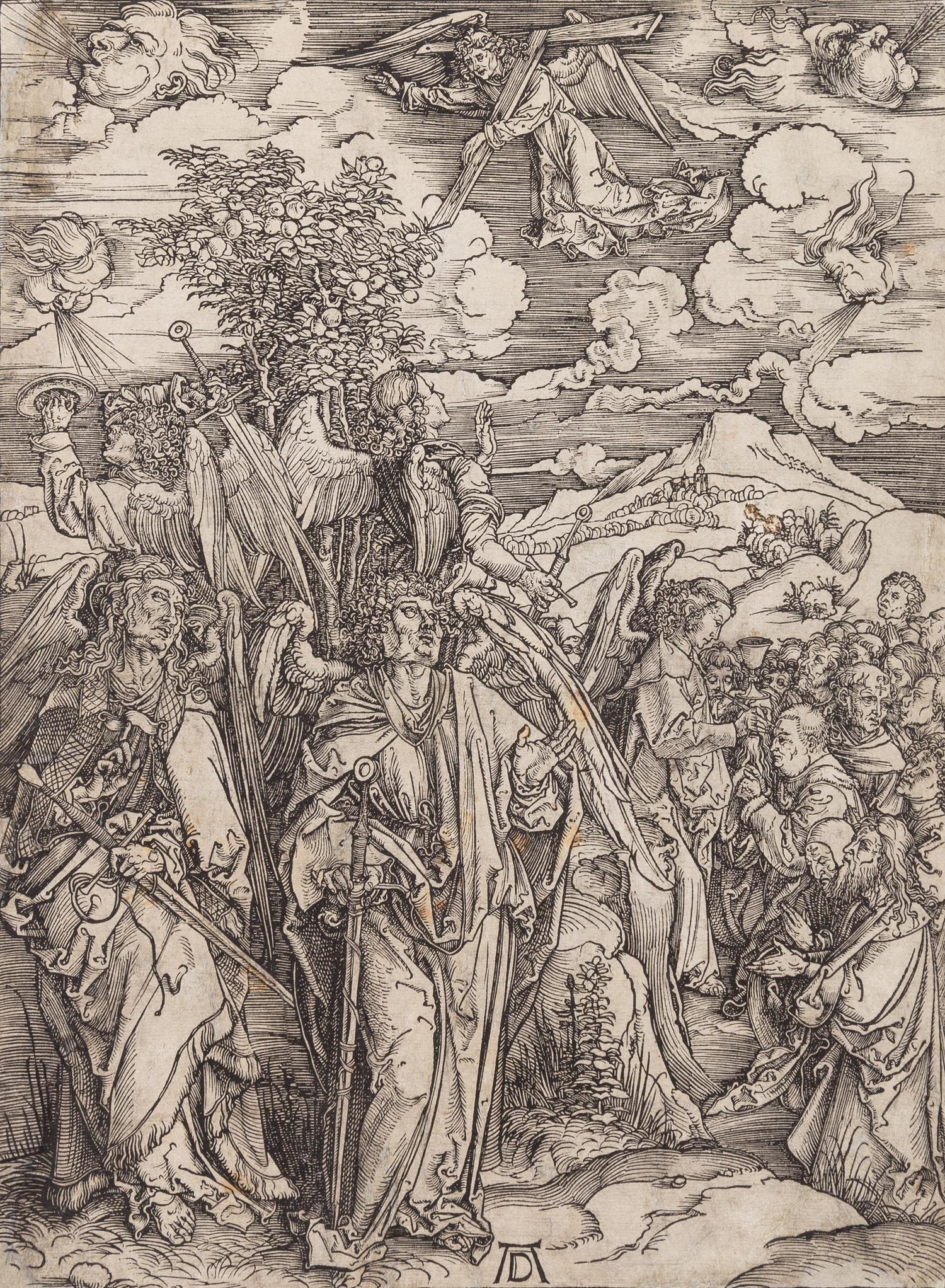 Albrecht Durer, (German, 1471–1528), The Four Angels Holding the Winds (from Apocalypse), 1511
