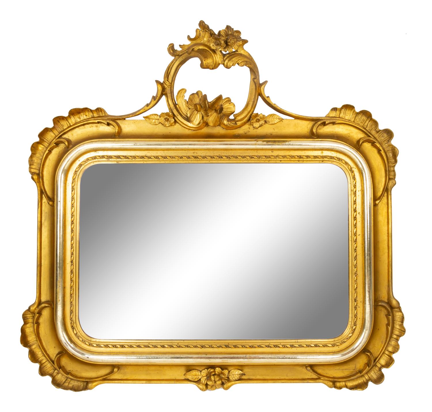 A Continental Giltwood Mirror