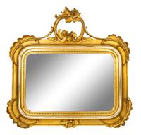 A Continental Giltwood Mirror