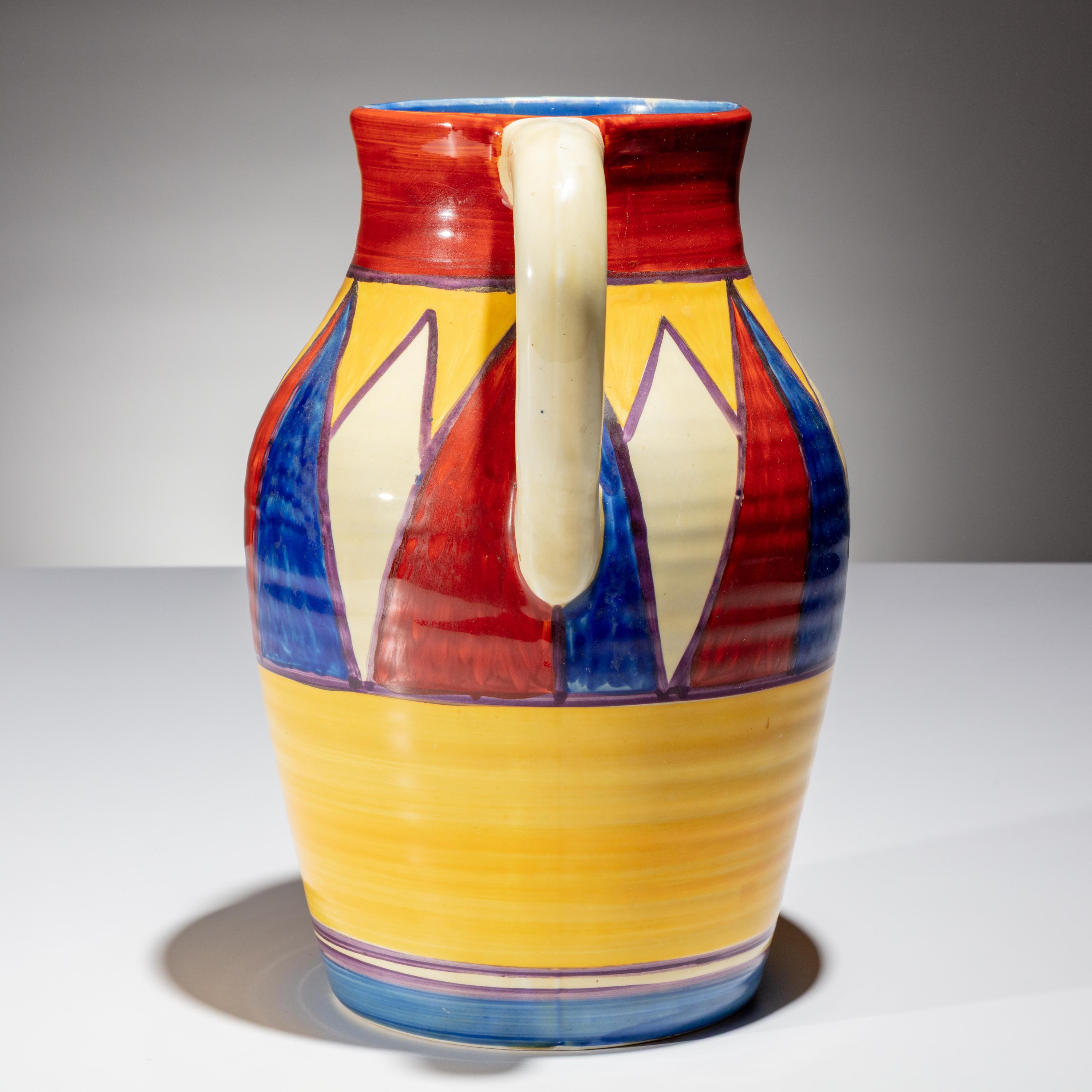 Clarice Cliff (English, 1899–1972) — Bizarre Lotus Jug