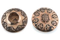 Pair of Silver Overlay Jars