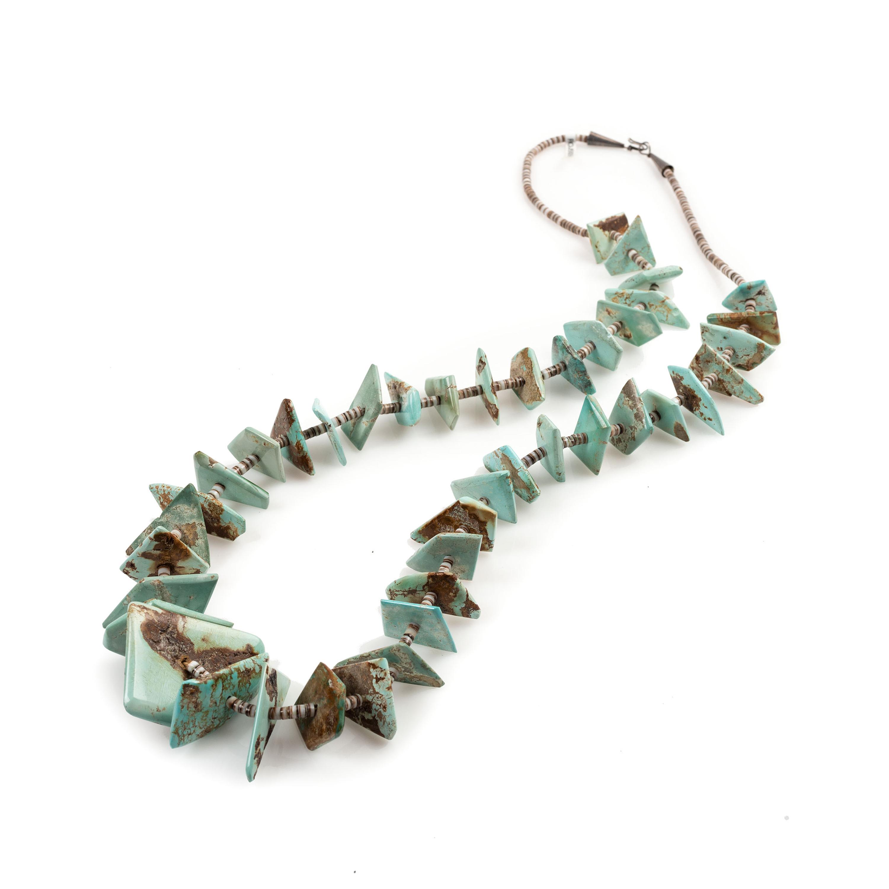 Pueblo Royston Turquoise Tab Necklace