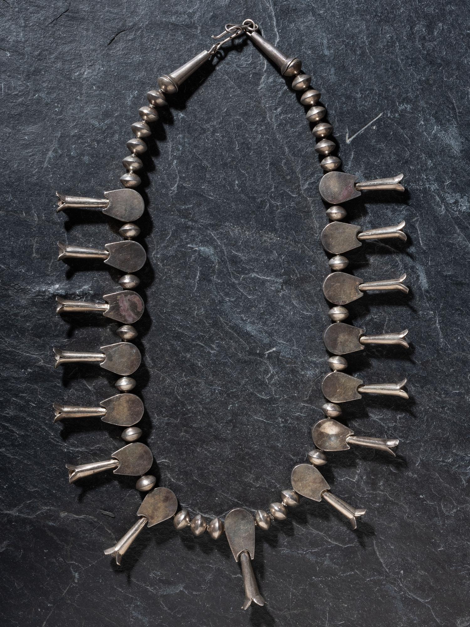 Navajo Squash Blossom Necklace